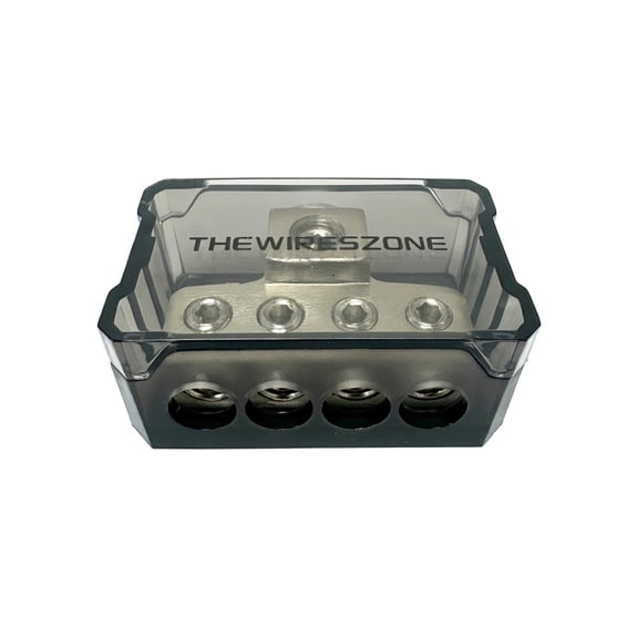 1/0 Or 4 Gauge Input to 4 x 8 Gauge Output Power Ground Distribution Block