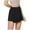 Black, variant on ABATAB Womens Skort High Waisted Stretchy Soft Casual Trendy Shorts Asymmetrical Hem Golf Tennis Summer Shorts