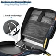 thumbnail image 5 of Water-Resistant 3-Ring Binder Organizer with Multiple Pockets Zipper Binder Bag for Office Cartoon Variety Of Fruits, 5 of 8