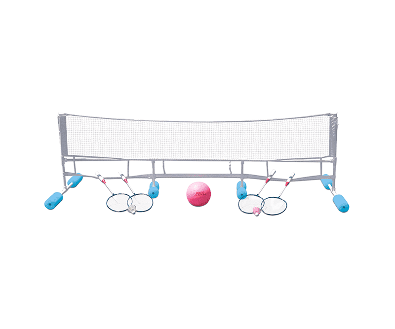90" Blue and Gray Water Volleyball and Badminton Combo Game