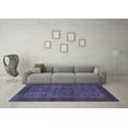 thumbnail image 3 of Ahgly Company Indoor Square Abstract Blue Modern Area Rugs, 8' Square, 3 of 4