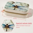 thumbnail image 5 of Dragonfly Velvet Portable Earring Holder with Removable Compartment: Display Case, Jewelry Box, Decorative Box - Gift!, 5 of 7