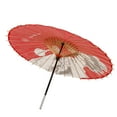 thumbnail image 2 of THY COLLECTIBLES Classic Chinese Art Asian Style 43" Paper Parasol Umbrella with Geisha Print for Wedding Parties, Photography, Costumes, Cosplay, Decoration And Other Events (Red), 2 of 4