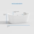 thumbnail image 5 of OVE Herschel 60 in. Freestanding Bathtub Kit extra Black Hardware, 5 of 9