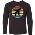 thumbnail image 3 of Inktastic Airplane Pilot Vintage Sunset Long Sleeve Youth T-Shirt, 3 of 5