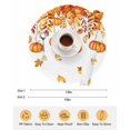 thumbnail image 6 of 15 Inch Round Placemats Set of 6, Thanksgiving Fall Pumpkins Non Slip Heat Insulation PP Table Mats, Orange Maple Leaf Autumn Washable Place Mats for Kitchen Dining Party Table Decor, 6 of 7