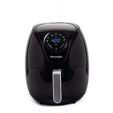 PowerXL Air Fryer 7 QT Maxx Classic, Extra Hot Air Fry, Cook, Crisp, Broil, Roast, Bake, High Gloss Finish, Nonstick, Black