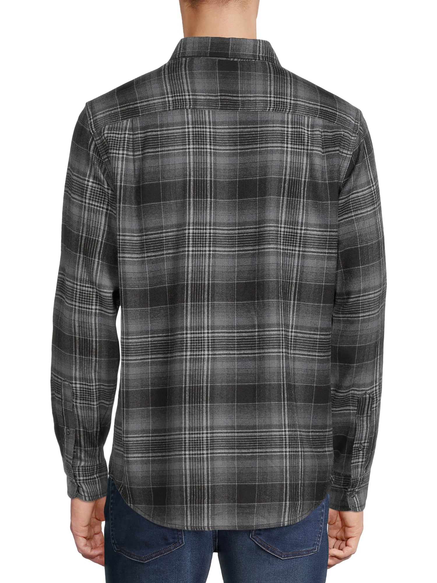 George Men's and Big Men's Super Soft Flannel Shirt, up to 5XLT
