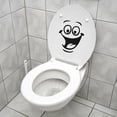 thumbnail image 1 of Smiley Sticker, Funny Wall Sticker for WC, Bathroom, Kitchen, PVC, 1 Colour, One Size, 1 of 4