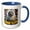 Blue/White, variant on 3drose, for the Love of Rhode Island, 11oz Mug