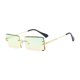 thumbnail image 4 of Gafas de sin borde de lentes de de moda para vacaciones en la playa Fiesta al aire libre Topgreenbottomyellow, 4 of 9