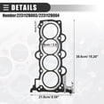 thumbnail image 4 of Junta de culata de cilindro 1PC de Unique Bargains adecuada para motor de 1.6L para Hyundai Accent 2012-2022 No.223112B003/223112B004, 4 of 7