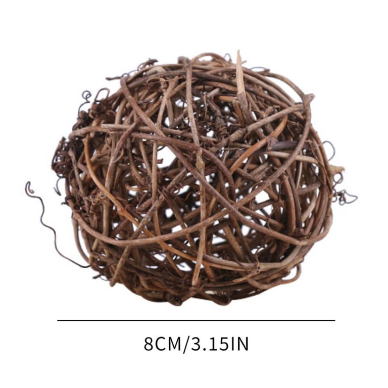 Topumt Natural Grapevine Ball Vine Ball for Fairy Garden Decor