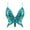Sky Blue Multicolor, variant on ZHOUCHANKIDS Womens Glitter Sequin Butterfly Crop Top Low-Cut Tank Top Rave Tube Vest Top for Belly Dance Outfits Black One Size