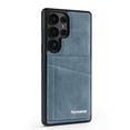 thumbnail image 2 of Allytechgroup for Samsung Galaxy S25 Ultra Case with Credit Card Holder/Kickstand/RFID Blocking Premium PU Leather Magnetic Wallet Cover Soft TPU Bumper Shockproof Stand Protective Phone Case, Blue, 2 of 15