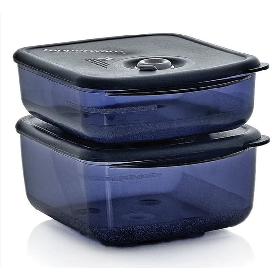 Tupperware Microwave Vent N Serve Medium Container 2 Piece Set