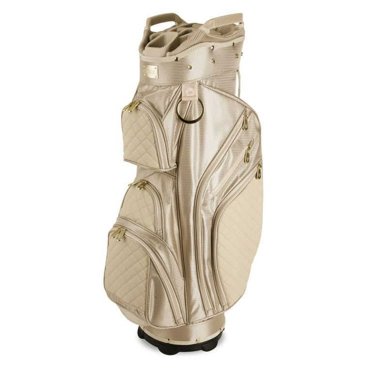 Ibella Tan Ladies Golf Cart Bag (with 3 Matching Headcovers)