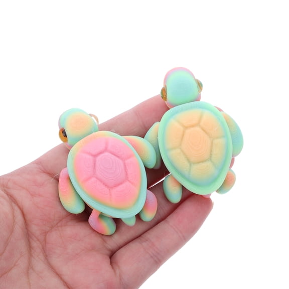 CTIRCHIU 3Pcs Sea Turtle Figurine Simulation Small Turtle Decoration Pla For Fish Tank Glow In The Dark