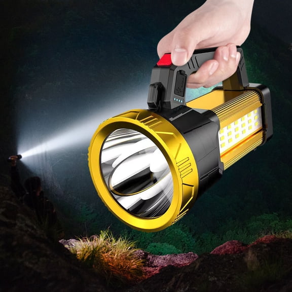 Multi Functions Rechargeable Flashlight High Lumens, Handheld Spotlight LED Bright Flashlights, Portable Lantern Outdoor Emergency Flashlight Camping Work Light