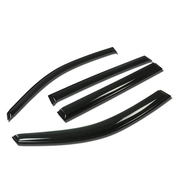 DNA Motoring WVS-091 For 2008 to 2013 Highlander XU40 4pcs Window Vent Visor Deflector Rain Guard (Dark Smoke) 09 10 11 12