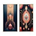 thumbnail image 2 of Designart "Geometry of Consciousness Contemporary Art III" Modern Geometric Framed Wall Art Set Of 2 - Modern Pink Framed Wall Art Set Of 2, 2 of 6