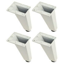 ULTNICE 4Pcs White Cabinet Legs Easy to Install for Office Furniture