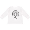 thumbnail image 3 of Inktastic Parkinson's Awareness Ribbon Rainbow Boys or Girls Long Sleeve Toddler T-Shirt, 3 of 5