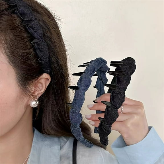 Vintage High Cranium Hairband Hairbands For Women's Hair Hair Hoop Rhinestones Hairs Accessories Wedding Party Hair Hoop For Bride