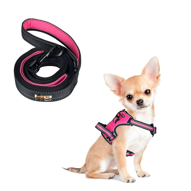 Pechera Arnes E-Pets Correa Color Rosa para Perro Extra Chico Ajustable Antitirones Resistente