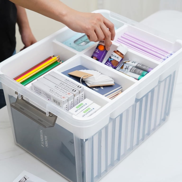 Free Shipping! Citylife 32 Qt Clear Storage Bins with Lids and