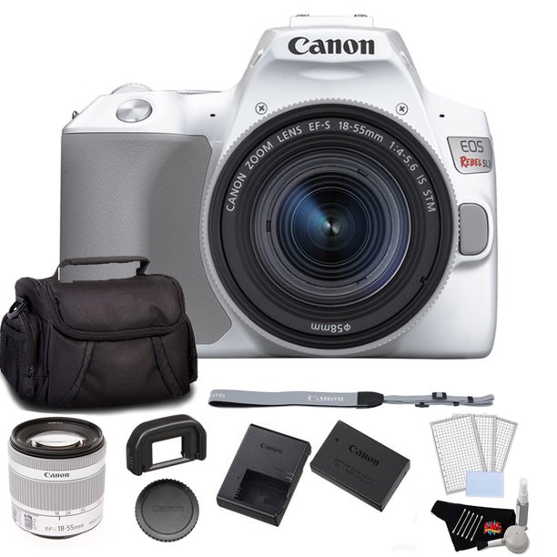 Canon EOS Rebel SL3 DSLR Camera with 1855mm Lens (White) Starter
