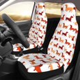 thumbnail image 2 of Sikiie Dachshund Walking Car Seat Protector 2 Pack Car Seat Cushion Mat, Car Seat Covers for SUV, Truck, Van, 2 of 7