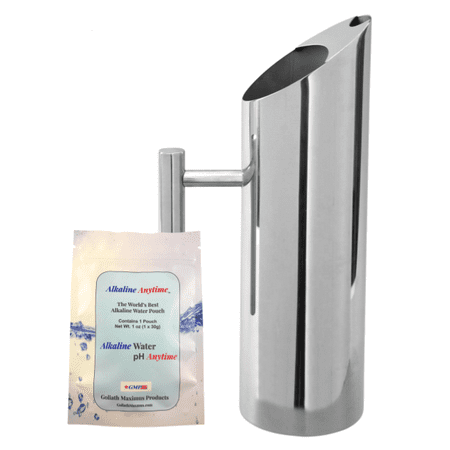 

Alkaline Anytime Stainless Steel Water Pitcher with Alkaline Water Filter
