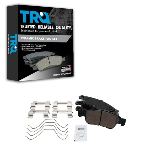 TRQ Front Ceramic Disc Brake Pad Set for Infiniti G35 G37 Q60 New BFA18944