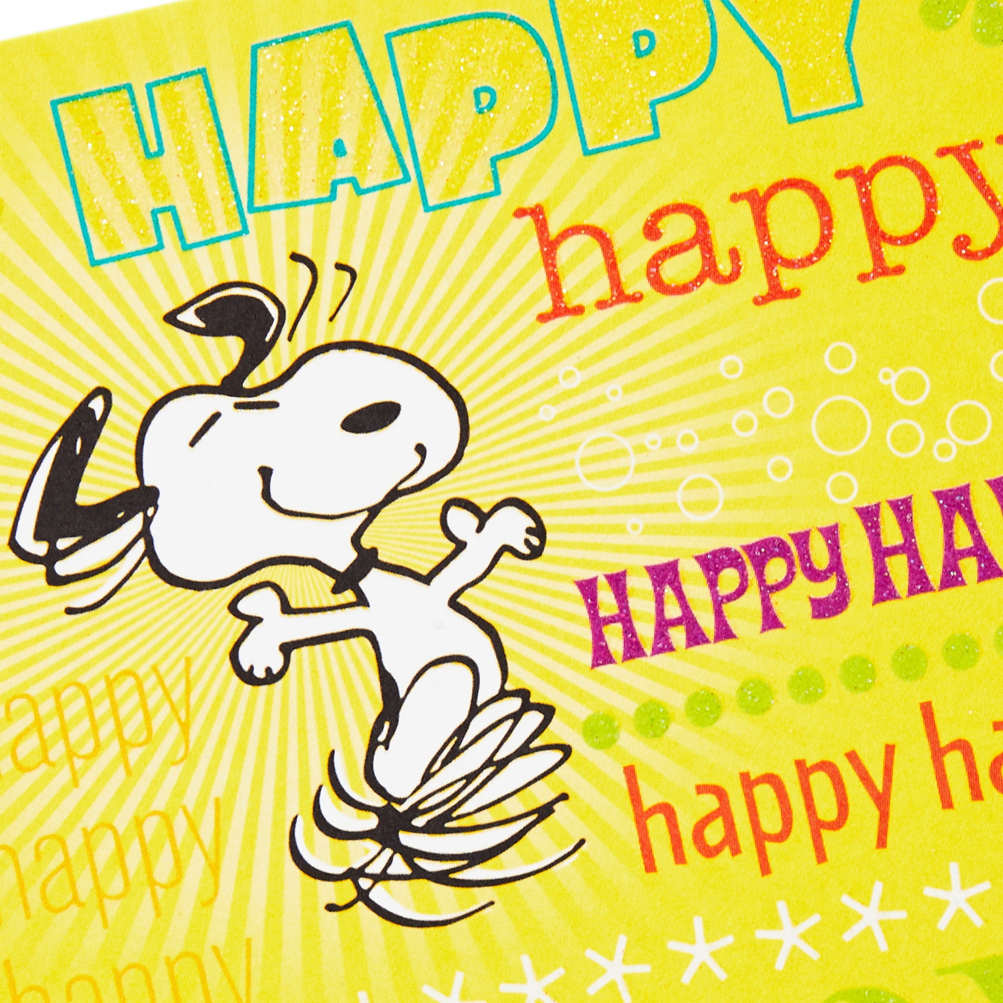 Hallmark Peanuts Birthday Card (Happy Snoopy)