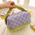 thumbnail image 3 of Bolsas De Maquillaje Bolsa de cosméticos a cuadros, bolsa organizadora de cosméticos portátil de mano para suministros de viaje Likrtyny Para Estrenar, 3 of 6