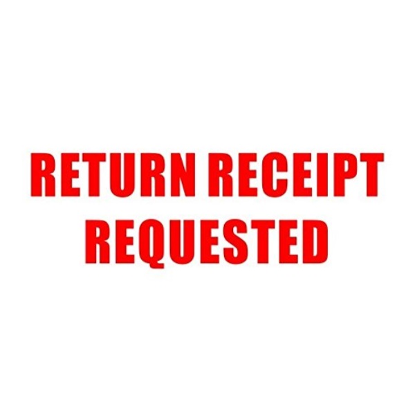 return receipt requested selfinking red office stock stamp Walmart
