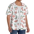 thumbnail image 2 of Kdxio Men's Hawaiian Shirt for Men Short Sleeve Shirt Fruit Summer Casual Holiday Beach Button Down T-Shirts, 2 of 7