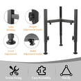 thumbnail image 5 of Adjustable Metal Dog Bowl Stand, Fits for 7-11 Inch Bowl, Heavy-Duty Metal Elevated Pet Bowl Holder, Easy to Assembly (Bowl Not Included), 5 of 5