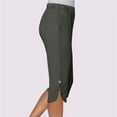 thumbnail image 6 of ShiShine Women's Capris with Pockets Casual Wide Leg Work Workout Stretchy Yoga Sweatpant, 6 of 7