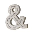 thumbnail image 1 of Ampersand para decoración de pared, metal galvanizado, plateado, 3 kg, 1 of 3