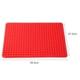 thumbnail image 1 of Molde de Cocina Alfombrilla de silicona Barbacoa Parrilla Pad Pan Pizza Bandeja para hornear Utensilios de cocina (Rojo) Ehuebsd  Libre de BPA, 1 of 8
