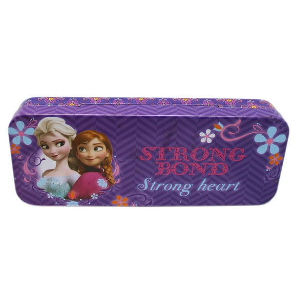 Disney's Frozen Anna and Elsa Strong Bond Tin Pencil Box
