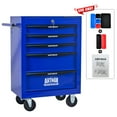 thumbnail image 4 of Rolling Metal Tool Chest with 5 Drawers, 20" 5-Drawer Tool Chest Cabinet with Ball Bearing Drawer Slides, Steel Tool Storage Box Organizer, 4 of 10