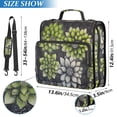 thumbnail image 2 of FORMRS Zipper Binder with Shoulder Strap 2-inch Ring 500 Sheet Capacity File Bag, Gray Floral, 2 of 5