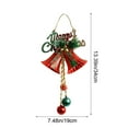 thumbnail image 3 of karymi Gold Christmas Bell Door Hanging Ornament 13.39×7.48×7.48 Inch Large Plastic Chime Pendant for Holiday Tree Decoration Living Room Decor up to 70% off up to 70% off Shop All Savings, 3 of 6