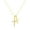 Gold, variant on 925 Sterling Silver 2 Pcs Cross Pendant Necklaces , for Women Cross Pendant Necklace High Jewelry (with Gift Box)