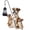 B, variant on Garden Dog Statues Outdoor Decorations, Solar Lights Outdoor Puppy Statue, Outdoor Animal Statues with Solar Lantern for Patio, Lawn, Yard Art Decoration, Housewarming Garden Gift