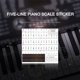 thumbnail image 2 of Pegatina De Piano, Pegatina Transparente Para Teclado De Piano, Teclado Electrónico De 37/49/54 Teclas, Pegatina De Nota De Pentagrama De Piano De 88 Teclas Para Teclas Blancas sonducket EL013155-02, 2 of 6