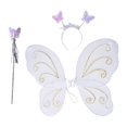 thumbnail image 1 of Disfraz de hada, disfraz de princesa, varita de mariposa, mariposa, , , diadema de Cosplay, vestido encantador, accesorios para fotos, Carnav Blanco Fernando Disfraz de ala de hada, 1 of 8
